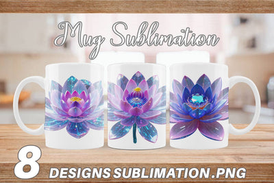 Mug Wrap Crystal Lotus Sublimation artnoy 