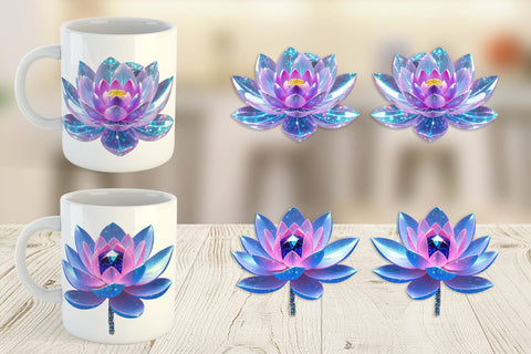 Mug Wrap Crystal Lotus Sublimation artnoy 