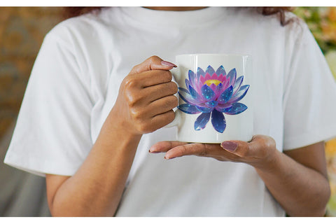 Mug Wrap Crystal Lotus Sublimation artnoy 