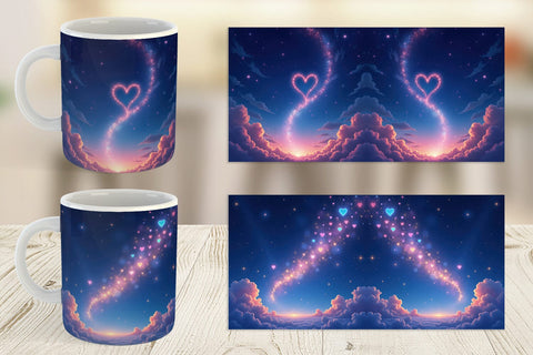 Mug Wrap Cupid Sky Sublimation artnoy 
