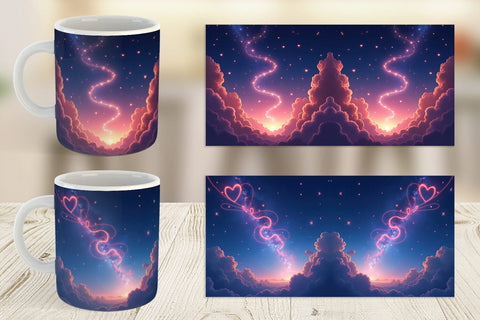Mug Wrap Cupid Sky Sublimation artnoy 