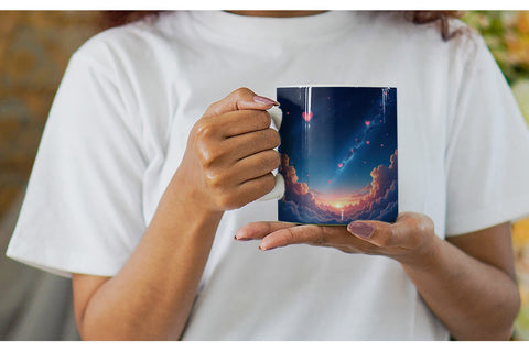Mug Wrap Cupid Sky Sublimation artnoy 