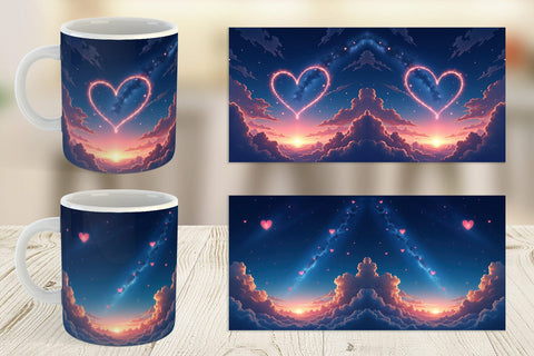 Mug Wrap Cupid Sky Sublimation artnoy 