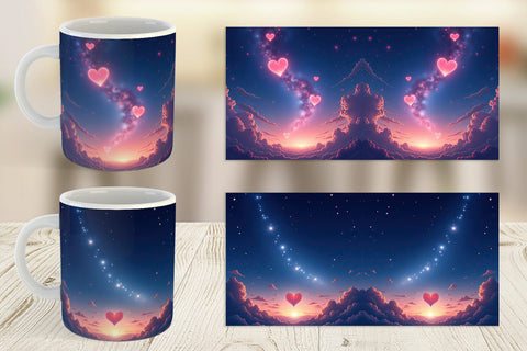 Mug Wrap Cupid Sky Sublimation artnoy 
