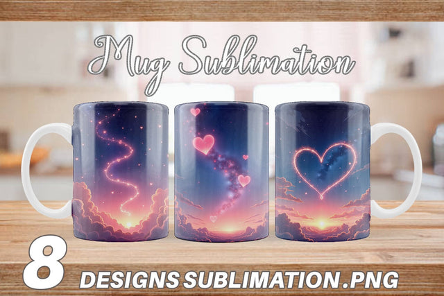 Mug Wrap Cupid Sky Sublimation artnoy 