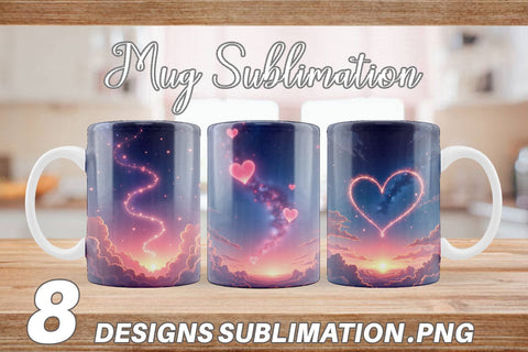 Mug Wrap Cupid Sky Sublimation artnoy 