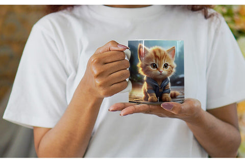 Mug Wrap Cute Baby Cat Sublimation artnoy 