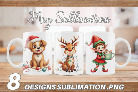 Mug Wrap Cute Christmas Crew Sublimation artnoy 