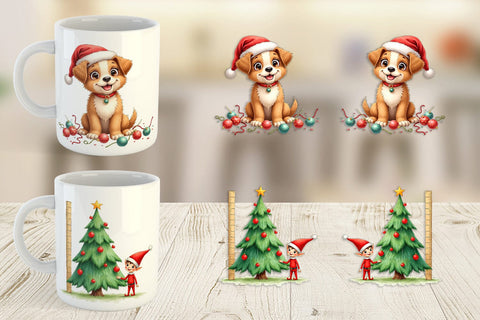 Mug Wrap Cute Christmas Crew Sublimation artnoy 