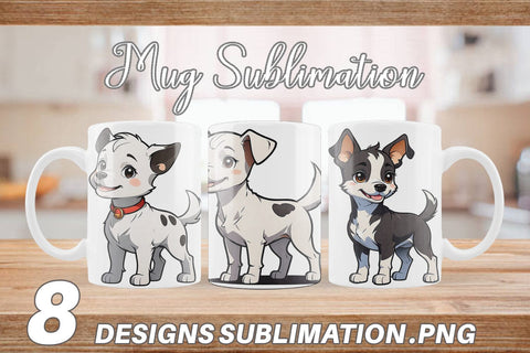 Mug Wrap Cute Dog Sublimation artnoy 