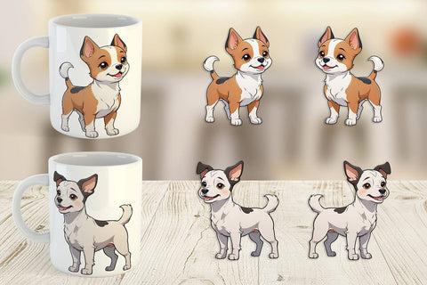 Mug Wrap Cute Dog Sublimation artnoy 