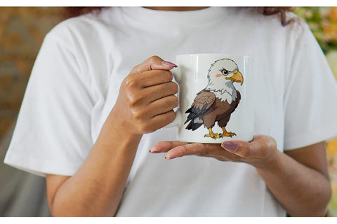 Mug Wrap Cute Eagle Sublimation artnoy 