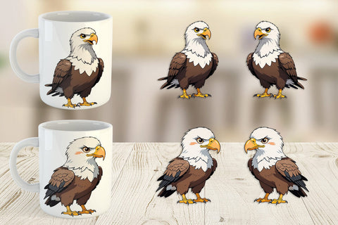 Mug Wrap Cute Eagle Sublimation artnoy 