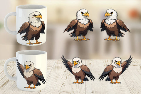 Mug Wrap Cute Eagle Sublimation artnoy 