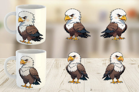 Mug Wrap Cute Eagle Sublimation artnoy 