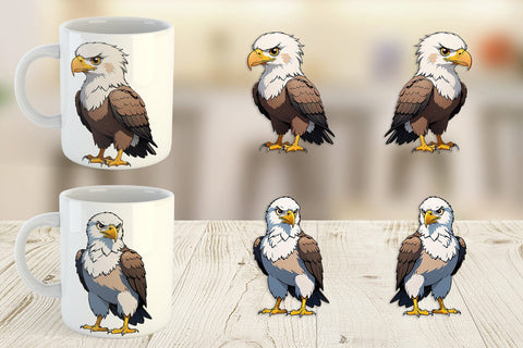 Mug Wrap Cute Eagle Sublimation artnoy 