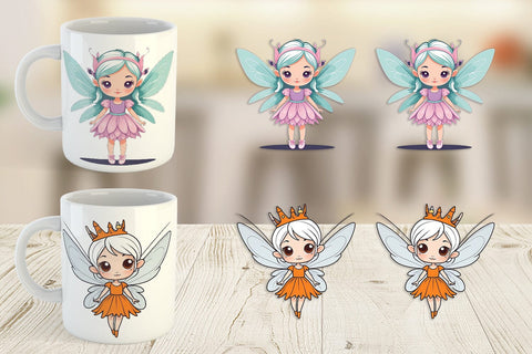 Mug Wrap Cute Fairy Sublimation artnoy 