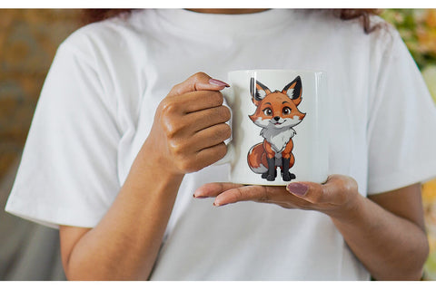 Mug Wrap Cute Fox Sublimation artnoy 