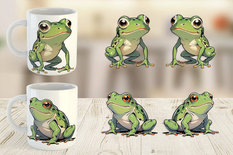 Mug Wrap Cute Frog Sublimation artnoy 