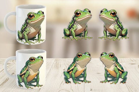 Mug Wrap Cute Frog Sublimation artnoy 
