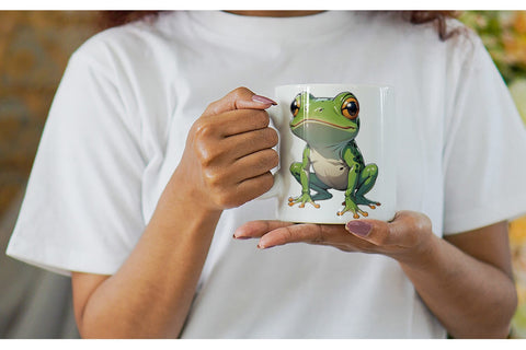 Mug Wrap Cute Frog Sublimation artnoy 