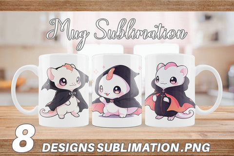 Mug Wrap Cute Gecko Halloween Sublimation artnoy 