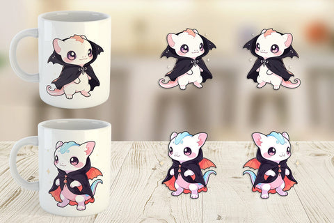 Mug Wrap Cute Gecko Halloween Sublimation artnoy 