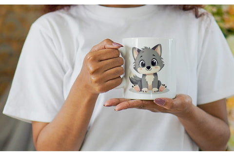 Mug Wrap Cute Halloween Animals Sublimation artnoy 