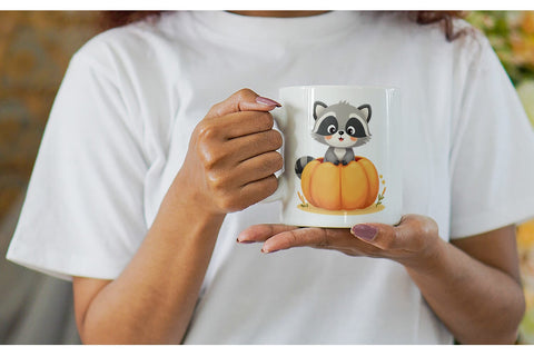 Mug Wrap Cute Halloween Animals Sublimation artnoy 