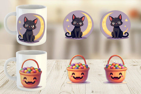 Mug Wrap Cute Halloween Sublimation artnoy 