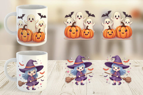 Mug Wrap Cute Halloween Sublimation artnoy 