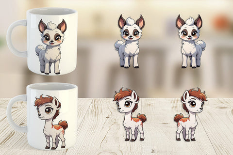 Mug Wrap Cute Llama Sublimation artnoy 