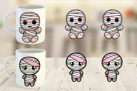 Mug Wrap Cute Mummy Sublimation artnoy 