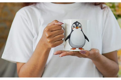 Mug Wrap Cute Penguin Sublimation artnoy 