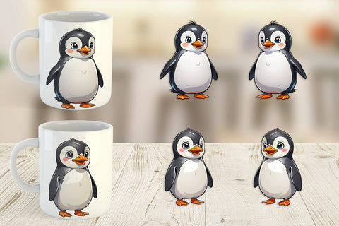 Mug Wrap Cute Penguin Sublimation artnoy 