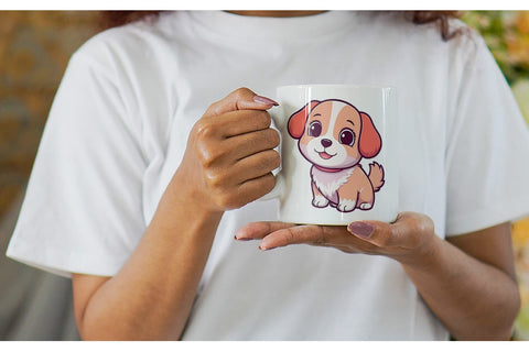 Mug Wrap Cute Puppy Sublimation artnoy 