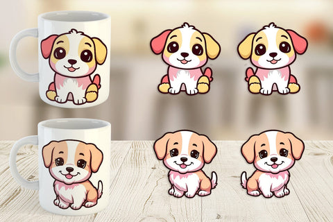 Mug Wrap Cute Puppy Sublimation artnoy 