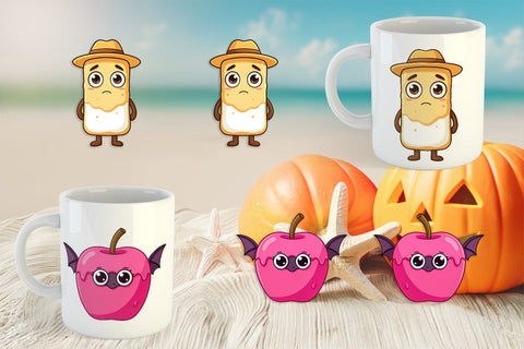 Mug Wrap Cute Summerween Treats Sublimation artnoy 