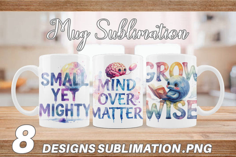 Mug Wrap Cute Ugly Alien Wisdom Quote Sublimation artnoy 