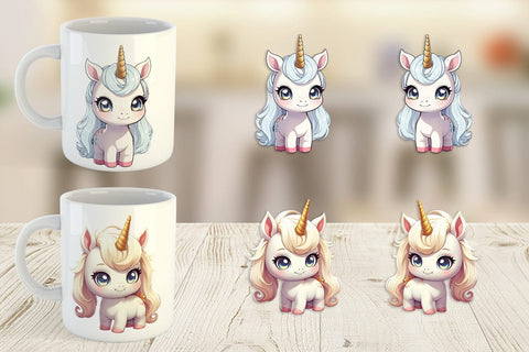 Mug Wrap Cute Unicorn Sublimation artnoy 