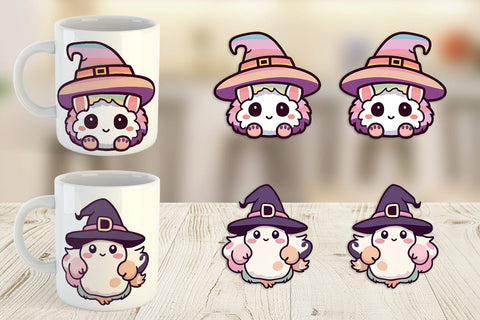 Mug Wrap Cute Witch Sublimation artnoy 