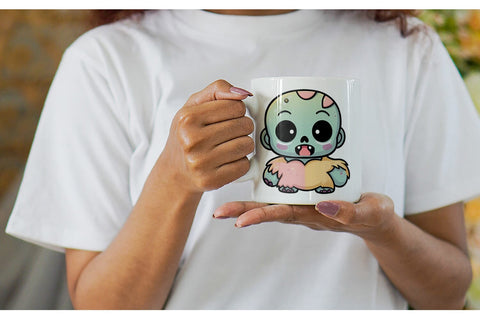 Mug Wrap Cute Zombie Sublimation artnoy 