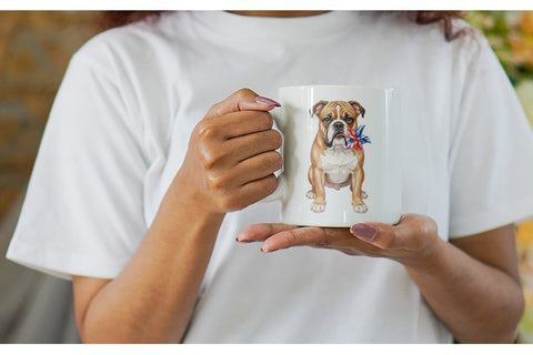 Mug Wrap Cutesy Patriotic Dogs and Cats Sublimation artnoy 