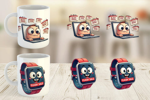 Mug Wrap Cyber Monday Craze Sublimation artnoy 