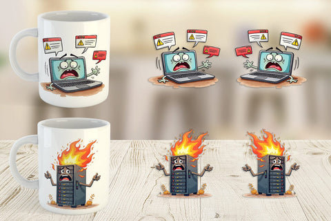 Mug Wrap Cyber Monday Glitchfest Sublimation artnoy 