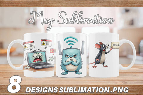 Mug Wrap Cyber Monday Glitchfest Sublimation artnoy 