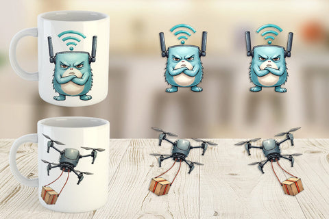 Mug Wrap Cyber Monday Glitchfest Sublimation artnoy 