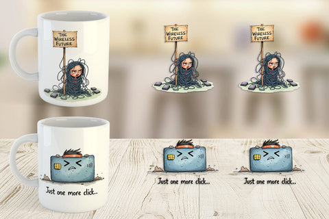 Mug Wrap Cyber Monday Glitchfest Sublimation artnoy 