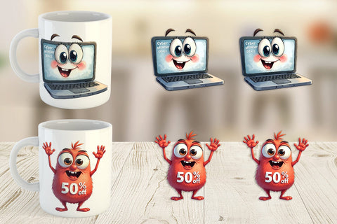 Mug Wrap Cyber Sale Tech Sublimation artnoy 