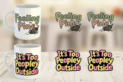 Mug Wrap Cynical Christmas Phrases Sublimation artnoy 